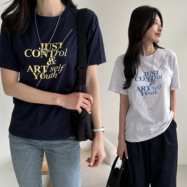 주디앤 여성 저스트 반팔 티셔츠 2P