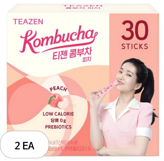 티젠 콤부차 피치, 5g, 30개입, 2개