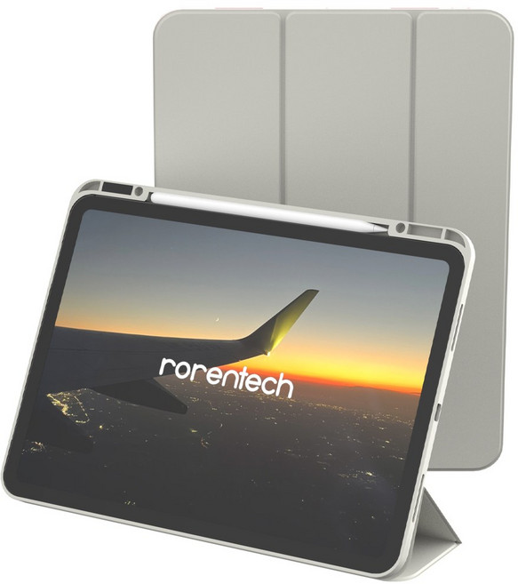 로랜텍 실코 애플펜슬 스마트풀커버 아이패드 케이스, 웜그레이, 1개