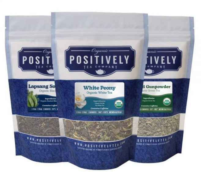 포지티브 티 컴퍼니 향이 가미된 블랙 샘플러 느슨한 잎차 4온스 3팩, 중국 티 샘플러, 4온스 (3팩)
