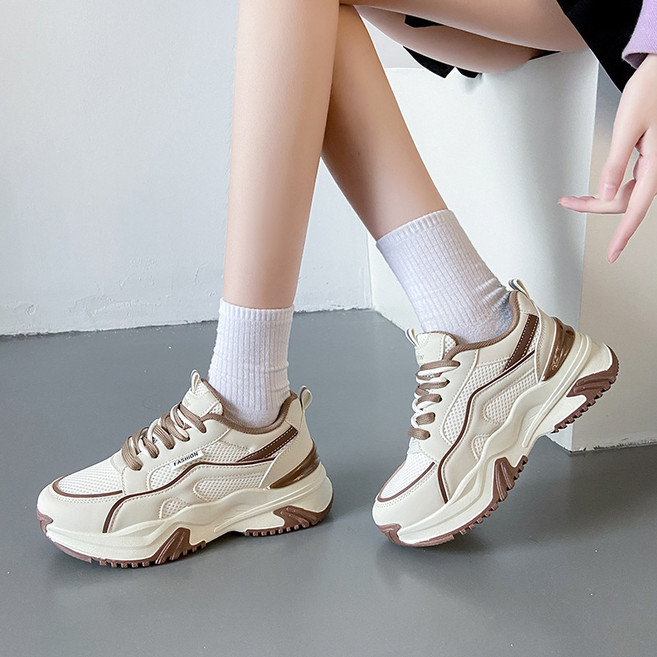 Aesero 발편한운동화 5cm 여성 부드럽고 캐주얼 가벼운 런닝화 키높이운동화 DGXD-2508