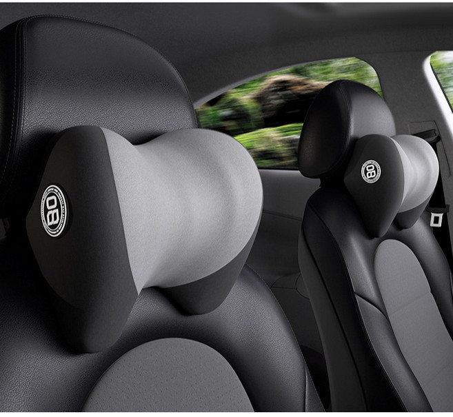 升級8D全方位包覆 U型汽車頭枕 記憶棉車用護頸枕, 1個, 二代- 新款 全包覆C型枕