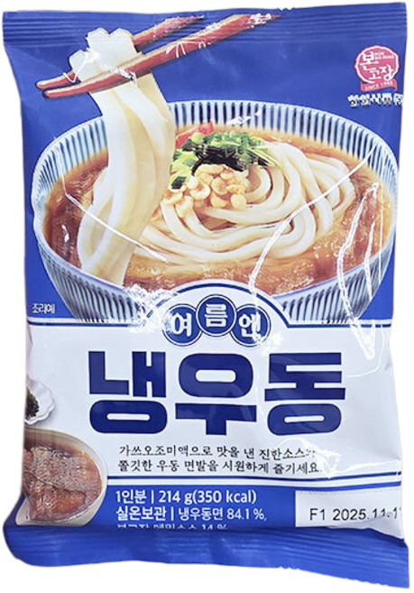 본고장 여름엔 냉우동, 1개, 214g