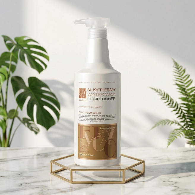 실키테라피 워터마스크컨디셔너1000g 산성린스 염색 파마 극손상모발 상한머리영양 향기좋은린스 미용실, 1개, 1kg