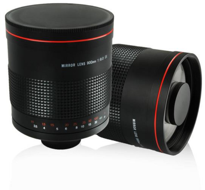슈퍼 미러 망원 수동 초점 렌즈 + T2 마운트 어댑터 링 캐논 니콘 펜탁스 올림푸스 DSLR 카메라용 900mm f/, 07 캐논