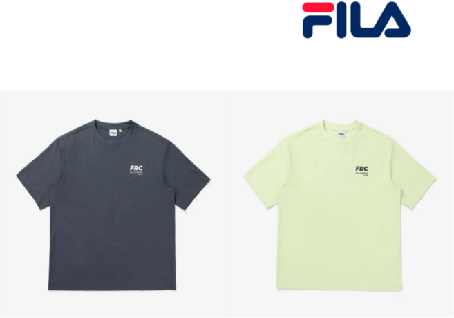 휠라성인 공용 FILA 러닝 그래픽 2 반팔티셔츠 FS2RSE2185X