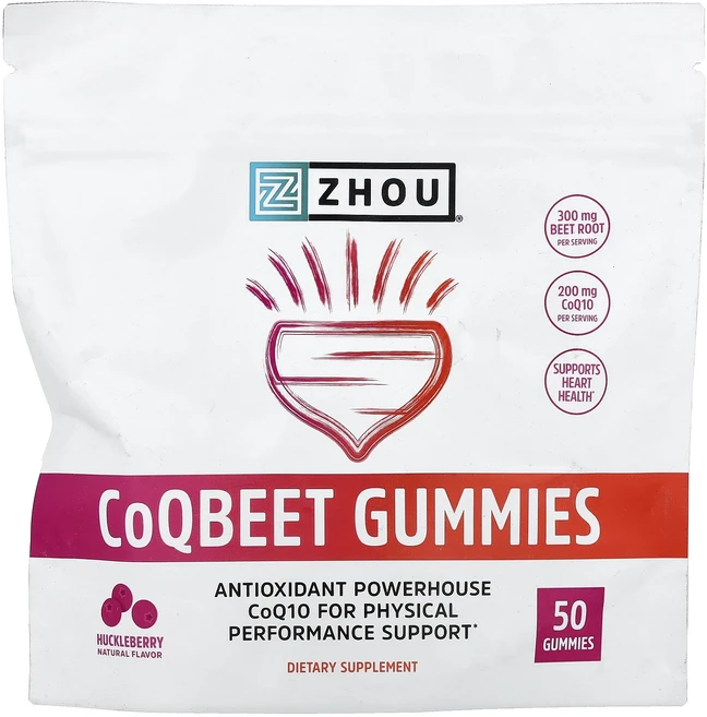 프리미엄상품 Zhou Nutrition CoQBeet 구미젤리 허클베리 구미젤리 50개 끝내주게잘나가는상품, ZhouNutritionCoQBeet구미젤리허클베리구미 - 쿠팡