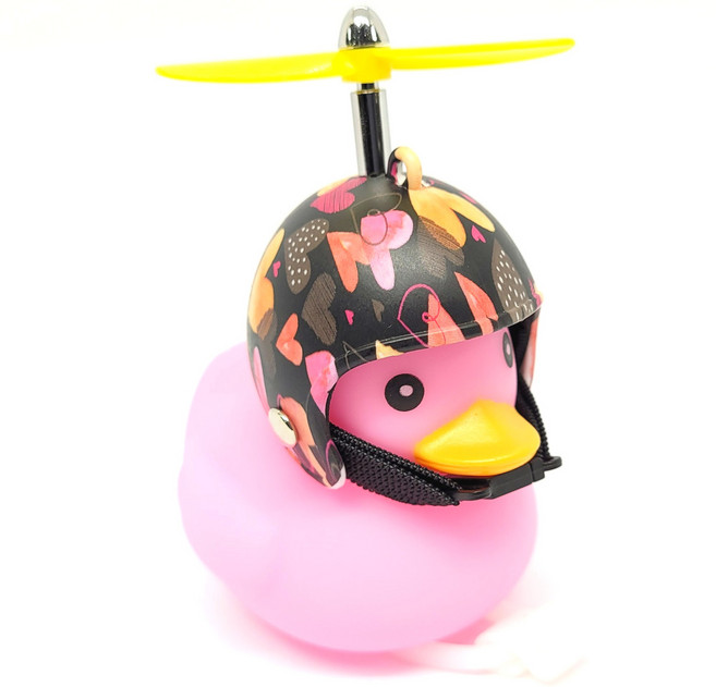 머스트해브템 LED 러버덕 라이트 자전거 오토바이 킥보드 필수품, 1개, 핑크