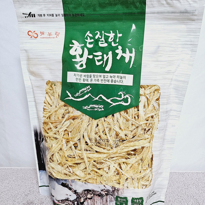 해우랑 손질한 황태채 360g, 3개