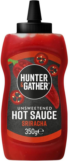 스페인 헌터 & 개더 Hunter & Gather 100% 내추럴 무가당 살사 스리라차 핫소스, 1개, 350g
