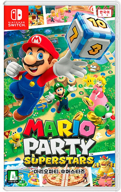닌텐도 스위치 마리오파티 슈퍼스타즈 타이틀 한국어, 중고상품(칩+케이스)