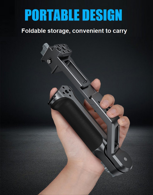 짐벌DJI Ronin RS4 Mini Pro 2 로우 앵글 촬영용 짐벌 안정기와 호환되는 조정 가능한 슬링 핸들 그립, 01 Handle-Grip, 1개