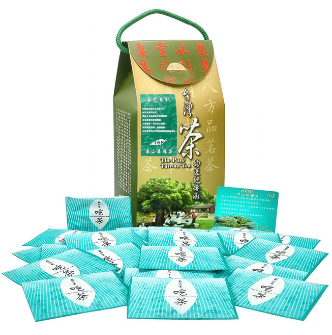 聚水堂 台灣阿里山一心二葉手採高山茶包, 1套, 茶葉包
