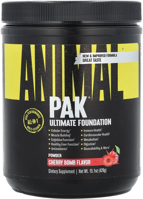 애니멀 Animal Pak 파우더 얼티밋 트레이닝 파운데이션 체리밤 429g, 428g, 3개 - 쿠팡