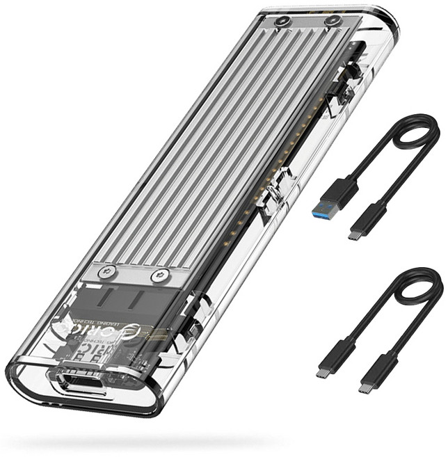 오리코 M.2 NVME 10Gbps C타입 외장 SSD 케이스 TCM2-C3, 실버, 1개