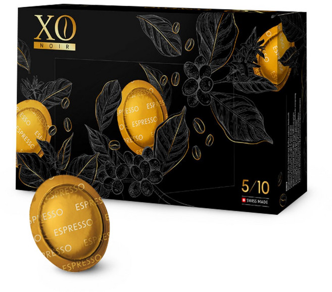 XO NOIR 네스프레소 프로페셔널 기업용 호환 캡슐커피 에스프레소 포르테, 1개, 50개입, 6g
