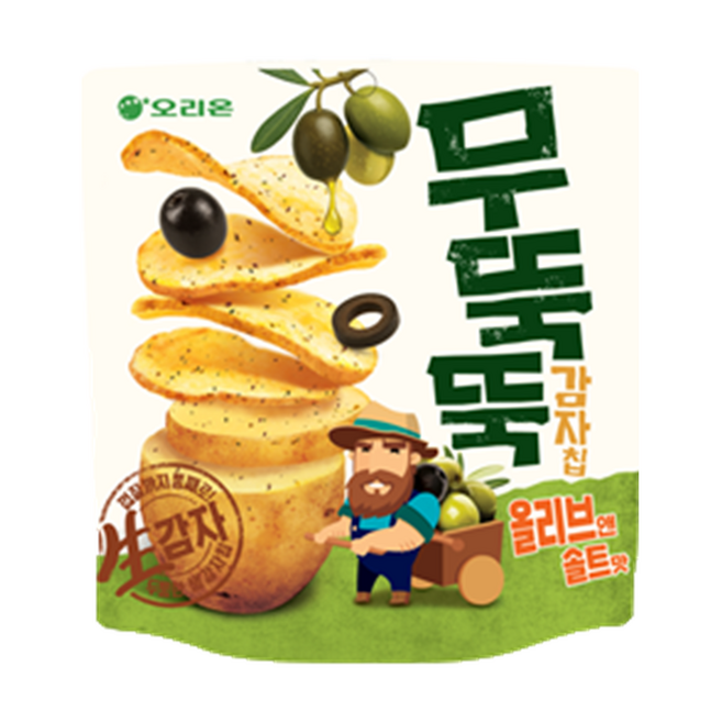 오리온 무뚝뚝감자칩 올리브앤솔트, 10개, 92g
