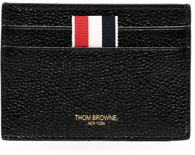 톰 브라운 그로그랭 탭 가죽 카드홀더