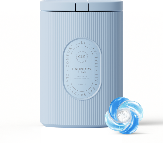 클라 퍼퓸 5in1 섬유유연제 겸용 캡슐 세제 클린솝 블루 케이스 본품, 1개, 50개입