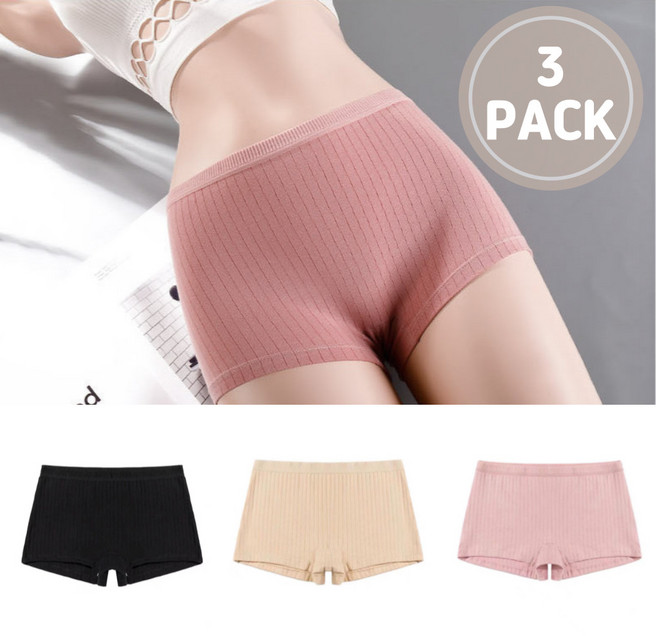 면 스판 사각 팬티 3P