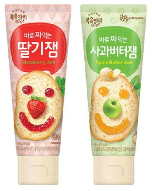 복음자리 짜먹는딸기잼 100g+짜먹는사과버터잼 100g, 100g, 1세트