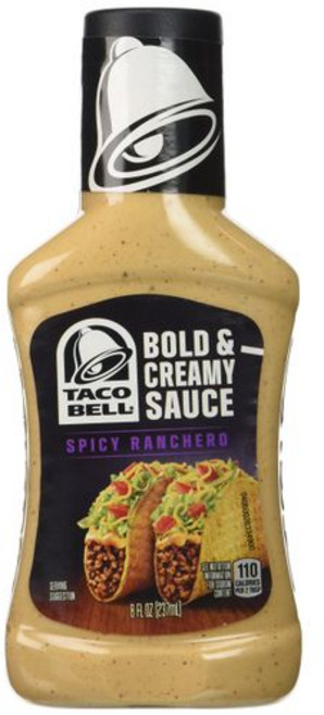 타코 벨 볼드 & 크리미 스파이시 란체로 소스 236.59ml 병 Taco Bell Bold & Creamy Spicy Ranchero Sauce 8 Oz bottle, 8 Fl Oz (Pack of 1), 1개, 237ml