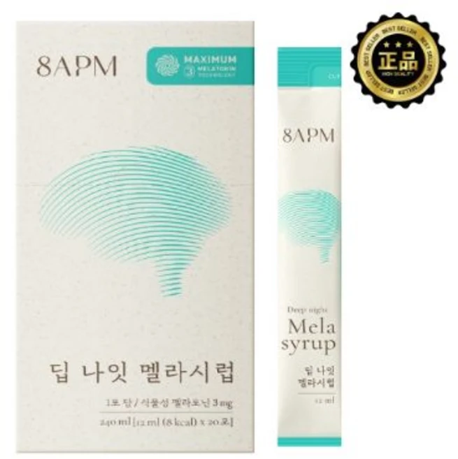 딥 나잇 멜라시럽 개별시럽스틱 8APM, 12ml - 쿠팡