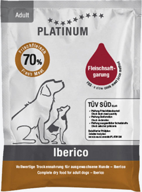 플래티넘 강아지 샘플, 1개, 50g, 이베리코 어덜트