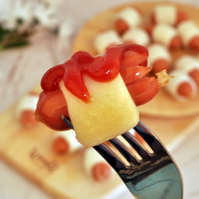 문어모양 소떡롤 문어발소떡 1kg, 1개