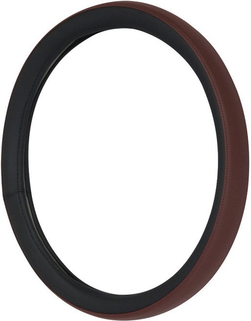 루젠 싼타페 MX5 핸들커버 투톤 가죽 스티어링, 블랙