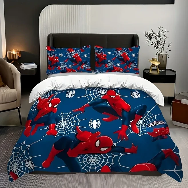 스파이더맨 3피스 1 이불 커버 침구 세트 컴포트 럭셔리 정교한 생일 선물 100% 폴리에스터 홈 데코, 01 1, 03 260229cm