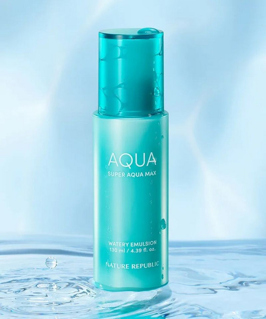 NATURE REPUBLIC 슈퍼 아쿠아 맥스 수분 에멀젼 130ml, 1