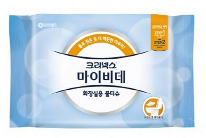 마이비데 화장실용 물티슈, 46개입, 1개