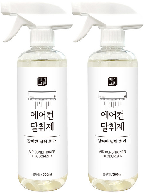 베리크린 에어컨 탈취제, 500ml, 2개