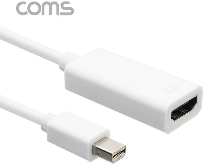 디스플레이 포트 Mini to HDMI 컨버터 White 15cm TB112, 선택없음, 1개