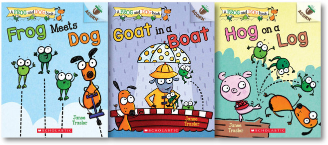 [Acorn] A Frog and Dog #1-3 낱권 세트, SCHOLASTIC