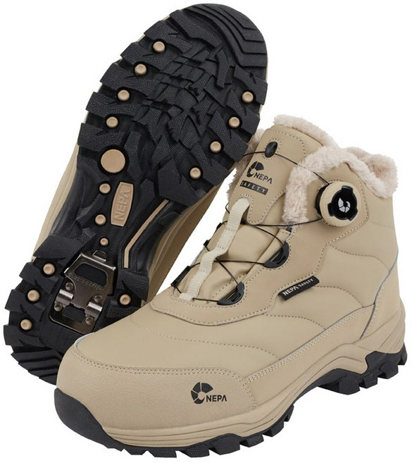 네파 세이프티 GT-46W 방한안전화 6인치 산업화 작업화 접이식 아이젠내장 KC인증, SAND, 1개