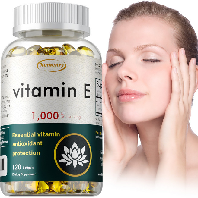Xemenry 維他命E 1000 IU 軟膠囊 120粒, 120組