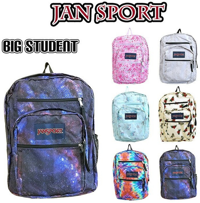 JANSPORT 잔스포츠 빅 스튜던트 캠퍼스 배낭 대용량 백팩 34L 6TYPE