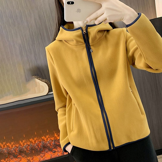 ORZQU 여성 가을 아웃도어 트레킹 등산복 폴라폴리스 맨투맨