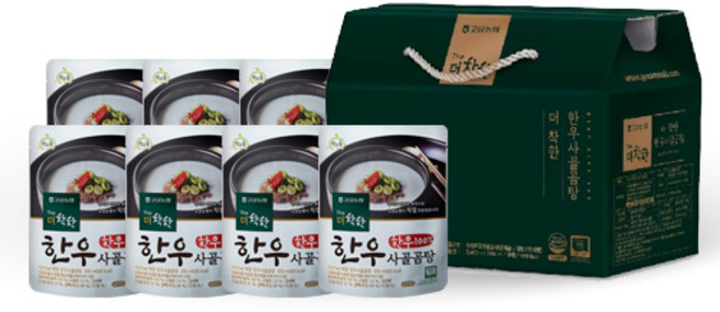 착한들 더착한 한우사골곰탕 선물세트 3호 사골곰탕 300ml*8, 2.4L, 3세트