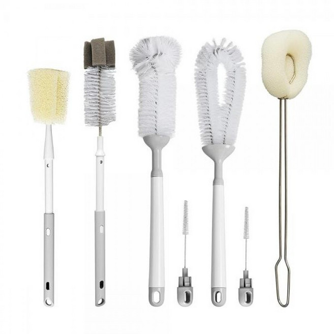 병 세척 전용 솔 5종 모음 세척솔 주방수세미 주방, 나일론다용도병세척솔