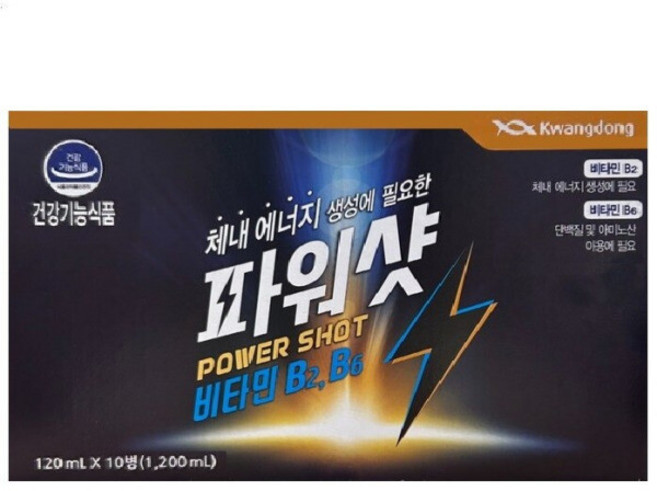 광동생활건강 광동제약 파워샷 10병 120ml, 100ml, 1박스