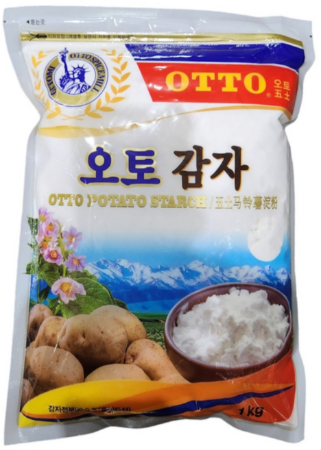 감자전분(국산) 1kg/감자/전분/가루/분말/파우더/감자전/감자떡/튀김/부침/수제비/요리/제과/제빵/베이킹/재료, 1kg, 8개