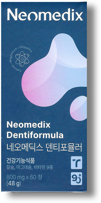 [공식판매처] 네오메딕스 덴티포뮬러 치아 뼈 건강 멀티 기능성 칼슘 영양제 60정 1개월, 1개