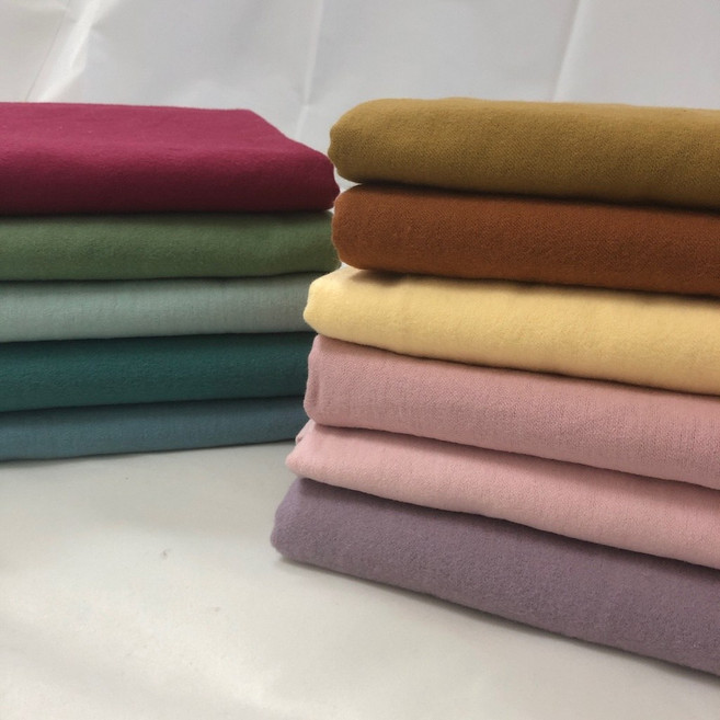 素色純棉絨布法蘭絨 秋冬溫暖磨絨 幅寬150cm, 1個, 酒紅色/幅寬150*1碼, 酒紅色