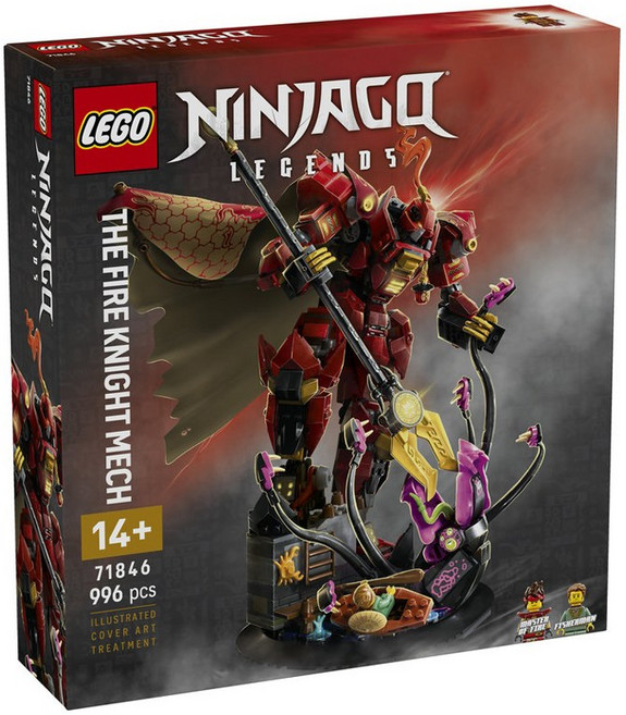 레고 닌자고 레전드 더 파이어 나이트 메카 71846, 혼합색상, 1개