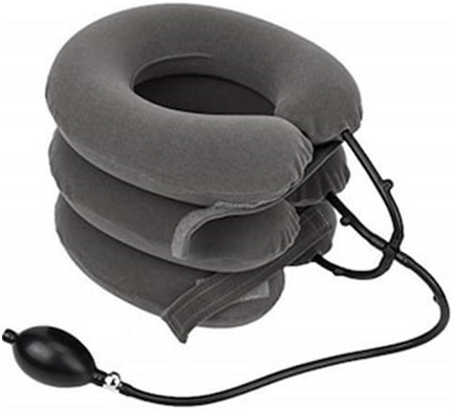 쇼핑몰집 3단 목견인기 일자 수직 거북 목 디스크 교정 견인기 보호대, 1개