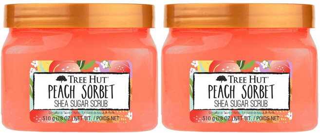Tree Hut 트리헛 피치 소르베 시아 슈가 스크럽, 510g, 2개