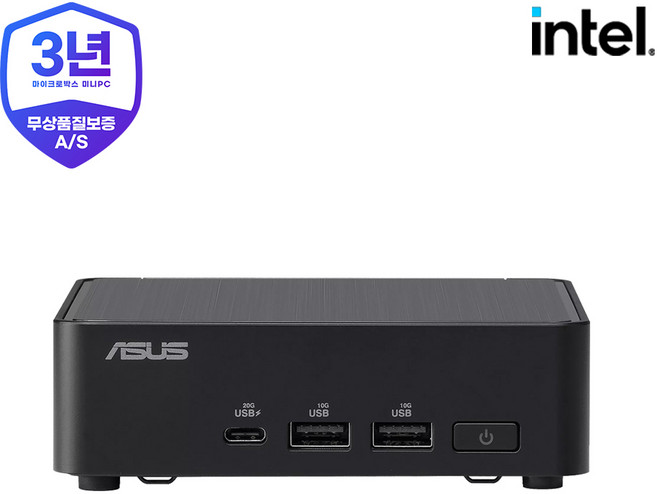 ASUS 인텔 14세대 미니PC NUC 14 Pro Mini PC NUC14RVKC3 (베어본) 메모리 저장장치 미포함